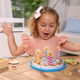 WOODEN BIRTHDAY CAKE PLAY SET