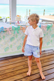 SHELTON SHORTS - BEALE STREET BLUE WITH DOG APPLIQUE