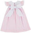 FRANNY FROCK PALM BEACH PINK WITH WORTH AVENUE WHITE