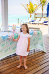 FRANNY FROCK PALM BEACH PINK WITH WORTH AVENUE WHITE