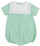 TOWNES TOP SAIL BUBBLE KIAWAH KELLY GREEN WINDOWPANE WITH WORTH AVENUE WHITE
