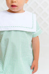 TOWNES TOP SAIL BUBBLE KIAWAH KELLY GREEN WINDOWPANE WITH WORTH AVENUE WHITE