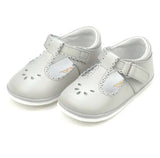 SCALLOPED T STRAP MARYJANE - GRAY