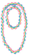 HEART OF MANY COLOURS NECKLACE AND BRACELET SET