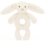 BASHFUL CREAM BUNNY RING RATTLE