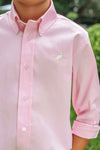 DEAN'S LIST DRESS SHIRT (OXFORD) PALM BEACH PINK WITH MULTICOLOR STORK