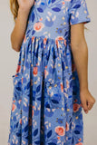 COUNTRY BLOOM SHORT SLEEVE POCKET TWIRL DRESS