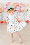 PUPPY PALS SHORTSLEEVE POCKET TWIRL DRESS