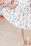 PUPPY PALS SHORTSLEEVE POCKET TWIRL DRESS