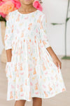SUNNY BUNNIES 3 /4 SLEEVE POCKET TWIRL DRESS