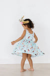 HAPPY AS A CLAM TANK TWIRL DRESS