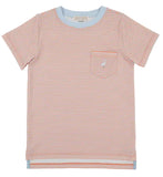 CARTER CREWNECK - SEASHORE SHERBERT AND BUCKHEAD BLUE STRIPE