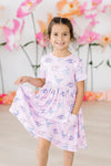 JURASSIC JOY SHORTSLEEVE POCKET TWIRL DRESS