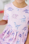 JURASSIC JOY SHORTSLEEVE POCKET TWIRL DRESS