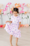 JURASSIC JOY SHORTSLEEVE POCKET TWIRL DRESS
