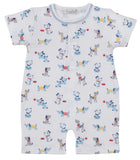 PUPPY PATCH SHORT PLAYSUIT