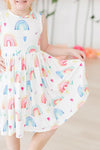 RADIANT RAINBOWS TANK TWIRL DRESS