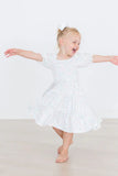 CLOUD 9 SMOCKED RUFFLE DRESS
