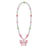 FANCY FLUTTER NECKLACE - LIGHT PINK