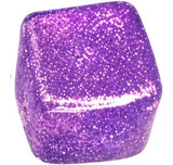 SQUISH AND SQUEEZE SPARKLE CUBE- PURPLE