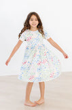SUNSHINE MEADOW SHORTSLEEVE POCKET TWIRL DRESS