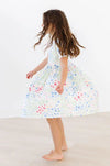 SUNSHINE MEADOW SHORTSLEEVE POCKET TWIRL DRESS