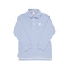 LONG SLEEVE PRIM & PROPER POLO - PARK CITY PERIWINKLE STRIPE