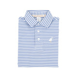 LONG SLEEVE PRIM & PROPER POLO PARK CITY PERIWINKLE STRIPE WITH MULTICOLOR STORK