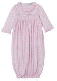 COUNTRY GARDENS PINK SMOCKED SACK