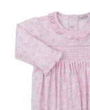 COUNTRY GARDENS PINK SMOCKED SACK