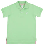 PRIM AND PROPER POLO - LEXINGTON LIME WITH LEXINGTON LIME STRIPE