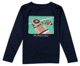PERFORMANCE TEE FIRST DOWN ON RIVER BLUE