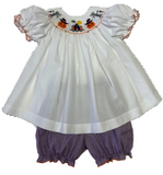 EMMA HALLOWEEN SMOCKED BLOOMER SET