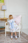 MARY DAL DRESS - BILTMORE BLOOMS WITH BUCKHEAD BLUE