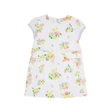 BETT'S BOW DRESS - BILTMORE BLOOMS WITH BUCKHEAD BLUE