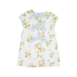 BETT'S BOW DRESS - BILTMORE BLOOMS WITH BUCKHEAD BLUE