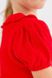 SHORT SLEEVE MAUDE'S SWEATER - RICHMOND RED