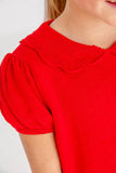 SHORT SLEEVE MAUDE'S SWEATER - RICHMOND RED