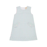 TAYLOR TUNIC DRESS SIR PROPER'S PLAID WITH PALM BEACH PINK