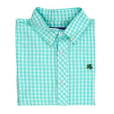 ROSCOE BUTTON DOWN SHIRT - MINT CHECK