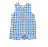 SKY LINEN GINGHAM - JOHN JOHN WITH TAB