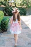 PAULETTE PINK BOW PINAFORE