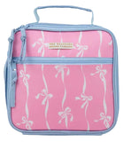 LEIGHTON LUNCH BOX - BELL COURT BOWS (HAMPTONS HOT PINK) WITH BEALE STREET BLUE