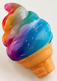 RAINBOW ICE CREAM CONE SQUISHY - ASST COLORS - WE CHOOSE FOR YOU