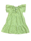 FOREVER YOUNG FLUTTER SLEEVE DRESS - LIME