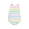 SISI SUNSUIT WELLINGTON WIGGLE STRIPE WITH PIER PARTY PINK