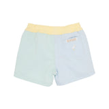 COLORBLOCK SHEFFIELD SHORTS (TWILL) SEA ISLAND SEAFOAM, BUCKHEAD BLUE, AND BELLPORT BUTTER YELLOW