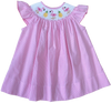FLAMINGO AND PINEAPPLE BISHOP DRESS