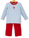 CANDY CANE EMBROIDERY PANTS SET