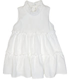 NATTY TIER DRESS - WHITE STRIPE